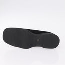 GUCCI Loafers Suede 25.5 cm Black Silver Auth 207479V-7
