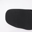 GUCCI Loafers Suede 25.5 cm Black Silver Auth 207479V-8