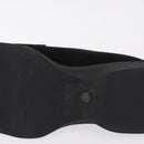 GUCCI Loafers Suede 25.5 cm Black Silver Auth 207479V-9