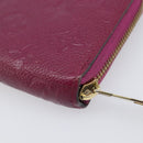 LOUIS VUITTON Monogram Empreinte Zippy Wallet Long Wallet amethyst M60569 LV Auth 207481A-10