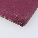 LOUIS VUITTON Monogram Empreinte Zippy Wallet Long Wallet amethyst M60569 LV Auth 207481A-11