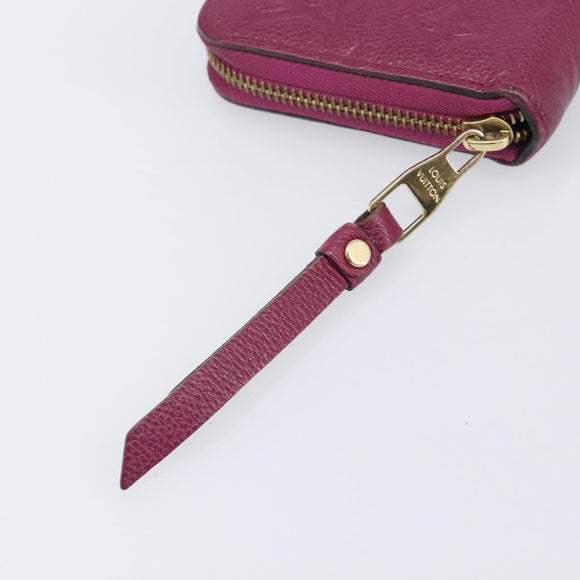 LOUIS VUITTON Monogram Empreinte Zippy Wallet Long Wallet amethyst M60569 LV Auth 207481A