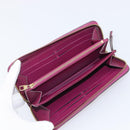 LOUIS VUITTON Monogram Empreinte Zippy Wallet Long Wallet amethyst M60569 LV Auth 207481A-14