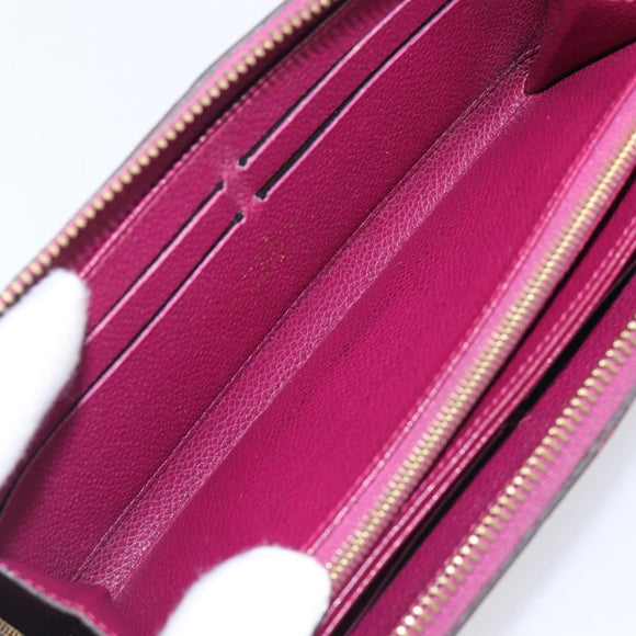 LOUIS VUITTON Monogram Empreinte Zippy Wallet Long Wallet amethyst M60569 LV Auth 207481A