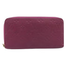 LOUIS VUITTON Monogram Empreinte Zippy Wallet Long Wallet amethyst M60569 LV Auth 207481A-2