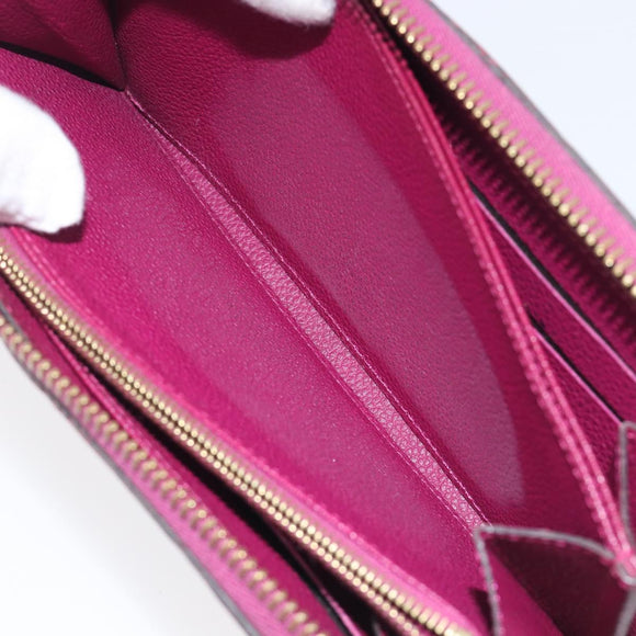 LOUIS VUITTON Monogram Empreinte Zippy Wallet Long Wallet amethyst M60569 LV Auth 207481A