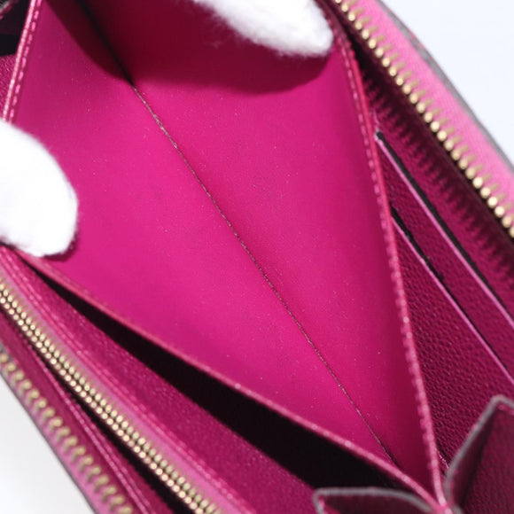 LOUIS VUITTON Monogram Empreinte Zippy Wallet Long Wallet amethyst M60569 LV Auth 207481A