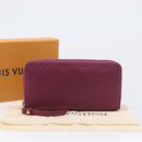 LOUIS VUITTON Monogram Empreinte Zippy Wallet Long Wallet amethyst M60569 LV Auth 207481A-25