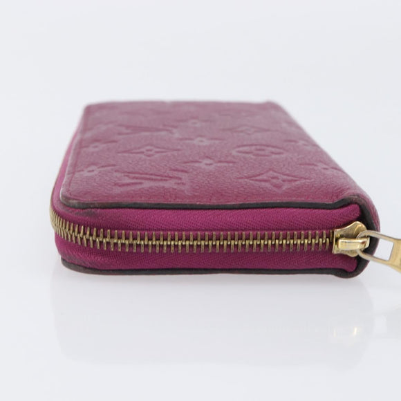 LOUIS VUITTON Monogram Empreinte Zippy Wallet Long Wallet amethyst M60569 LV Auth 207481A