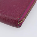 LOUIS VUITTON Monogram Empreinte Zippy Wallet Long Wallet amethyst M60569 LV Auth 207481A-8