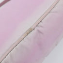 PRADA Accessory Pouch Nylon Pink Silver Auth 207483-6