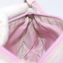 PRADA Accessory Pouch Nylon Pink Silver Auth 207483-24