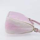 PRADA Accessory Pouch Nylon Pink Silver Auth 207483-3