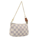 LOUIS VUITTON Damier Azur Mini Pochette Accessoires Pouch N63005 LV Auth 207484-1