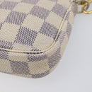 LOUIS VUITTON Damier Azur Mini Pochette Accessoires Pouch N63005 LV Auth 207484-17