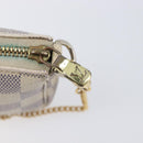 LOUIS VUITTON Damier Azur Mini Pochette Accessoires Pouch N63005 LV Auth 207484-22