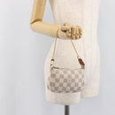 LOUIS VUITTON Damier Azur Mini Pochette Accessoires Pouch N63005 LV Auth 207484-25