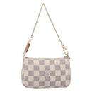 LOUIS VUITTON Damier Azur Mini Pochette Accessoires Pouch N63005 LV Auth 207484-2