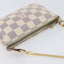 LOUIS VUITTON Damier Azur Mini Pochette Accessoires Pouch N63005 LV Auth 207484-7