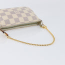 LOUIS VUITTON Damier Azur Mini Pochette Accessoires Pouch N63005 LV Auth 207484-8