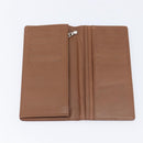 LOUIS VUITTON Portefeuille Braza Long Wallet Calf Skin Brown M61693 Auth 207485V-8