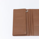 LOUIS VUITTON Portefeuille Braza Long Wallet Calf Skin Brown M61693 Auth 207485V-19