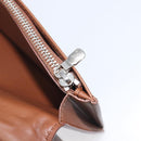 LOUIS VUITTON Portefeuille Braza Long Wallet Calf Skin Brown M61693 Auth 207485V-27