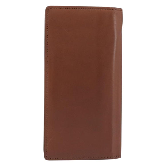 LOUIS VUITTON Portefeuille Braza Long Wallet Calf Skin Brown M61693 Auth 207485V