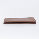 LOUIS VUITTON Portefeuille Braza Long Wallet Calf Skin Brown M61693 Auth 207485V-3