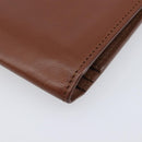 LOUIS VUITTON Portefeuille Braza Long Wallet Calf Skin Brown M61693 Auth 207485V-14