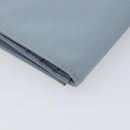 PRADA Compact Wallet Nylon Light Blue Silver Auth 207486A-16