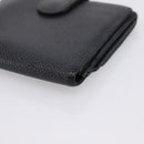 CHANEL Wallet Caviar Skin Black Gold CC Auth 207488-15