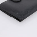 CHANEL Wallet Caviar Skin Black Gold CC Auth 207488-16