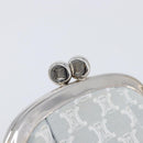 CELINE Macadam Canvas Coin Purse Gray Silver Auth 207489A-12