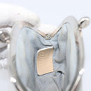 CELINE Macadam Canvas Coin Purse Gray Silver Auth 207489A-14