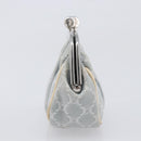 CELINE Macadam Canvas Coin Purse Gray Silver Auth 207489A-4