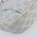CELINE Macadam Canvas Coin Purse Gray Silver Auth 207489A-9