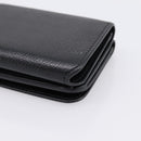 Balenciaga Everyday Compact Wallet Leather Black Gold Auth 207491V-15