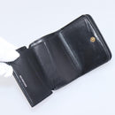 Balenciaga Everyday Compact Wallet Leather Black Gold Auth 207491V-9