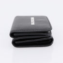 Balenciaga Everyday Compact Wallet Leather Black Gold Auth 207491V-3