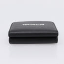 Balenciaga Everyday Compact Wallet Leather Black Gold Auth 207491V-5