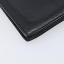 CHANEL Card Case Caviar Skin Black CC Auth 207492A-16