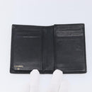CHANEL Card Case Caviar Skin Black CC Auth 207492A-8