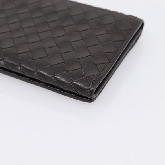 Bottega Veneta INTRECCIATO Long Wallet Leather Brown Auth 207494V