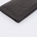 Bottega Veneta INTRECCIATO Long Wallet Leather Brown Auth 207494V-9