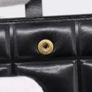 Bottega Veneta Padded Compact Wallet Leather Black Gold Tone Auth 207496M-9