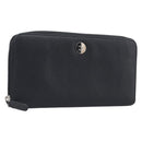 CHANEL Long Wallet Caviar Skin Black Silver CC Auth 207498V-1