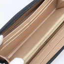 CHANEL Long Wallet Caviar Skin Black Silver CC Auth 207498V-17