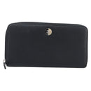 CHANEL Long Wallet Caviar Skin Black Silver CC Auth 207498V-2