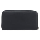 CHANEL Long Wallet Caviar Skin Black Silver CC Auth 207498V-3